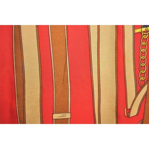 Auth Celine Scarf Belt Motif Silk Navy #76135C10B - Picture 10 of 15